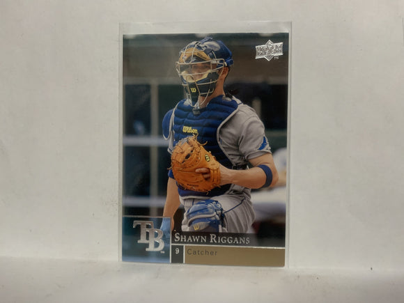 #899 Shawn Riggins Tampa Bay Rays 2009 Upper Deck Series 2 Baseball Card NL