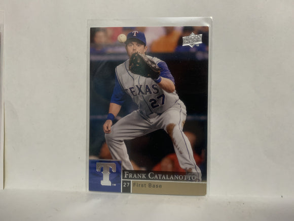 #904 Frank Catalanotto Texas Rangers 2009 Upper Deck Series 2 Baseball Card NL