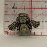 Guardian Angel with a Heart Lapel Hat Pin