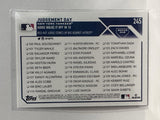 #245 Judgement Day Checklist  New York Yankees 2023 Topps Series One Baseball Card