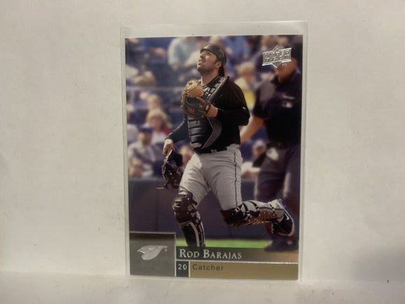 #920 Rod Barajas Toronto Blue Jays 2009 Upper Deck Series 2 Baseball Card NL
