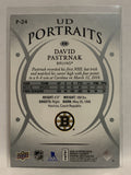 #P-24 David Pastrnak UD Portraits  Boston Bruins 2018-19 Upper Deck Series One Hockey Card