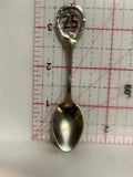 Happy 25th Anniversary Souvenir Spoon