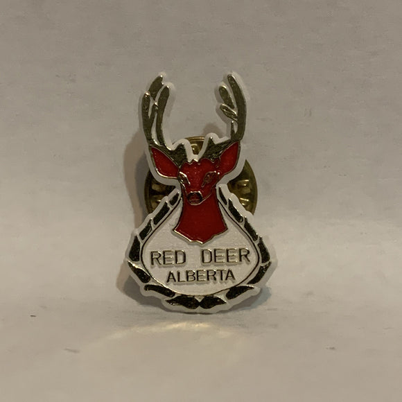 Red Deer City Logo Alberta Lapel Hat Pin