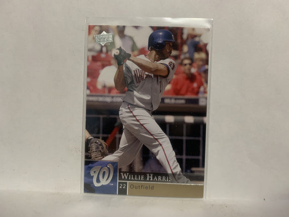 #936 Willie Harris Washington Nationals 2009 Upper Deck Series 2 Baseball Card NL