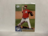 #939 Garrett Mock Washington Nationals 2009 Upper Deck Series 2 Baseball Card NL