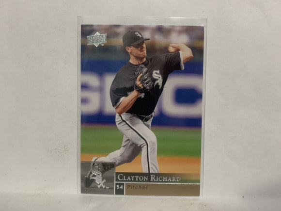 #586 Clayton Richard Chicago White Sox 2009 Upper Deck Series 2 Baseball Card NL