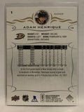 #1 Adam Henrique Anaheim Ducks 2018-19 Upper Deck Series One Hockey Card