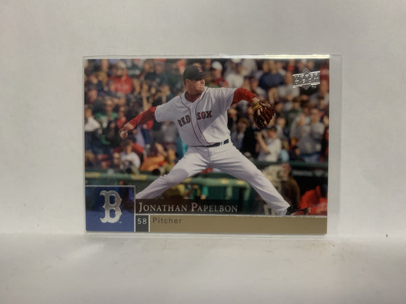 #557 Jonathan Papelbon Boston Red Sox 2009 Upper Deck Series 2 Baseball Card NM