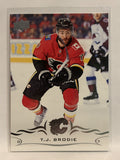#30 T.J. Brodie Calgary Flames 2018-19 Upper Deck Series One Hockey Card