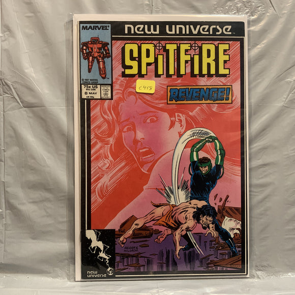 #8 Spitfire Revenge New Universe Marvel Comics BL 8950