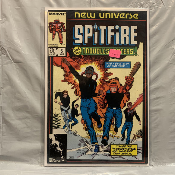 #6 Spitfire and The Trouble Shooters New Universe Marvel Comics BL 8952