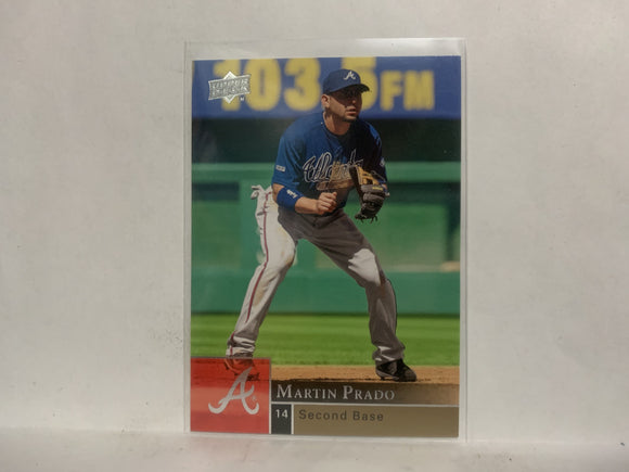 #520 Martin Prado Atlanta Braves 2009 Upper Deck Series 2 Baseball Card NM