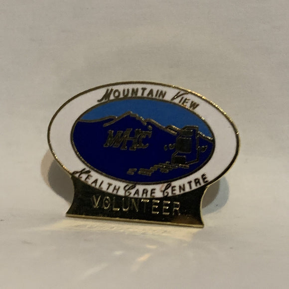 Mountain View Health Care Centre Volunteer Lapel Hat Pin