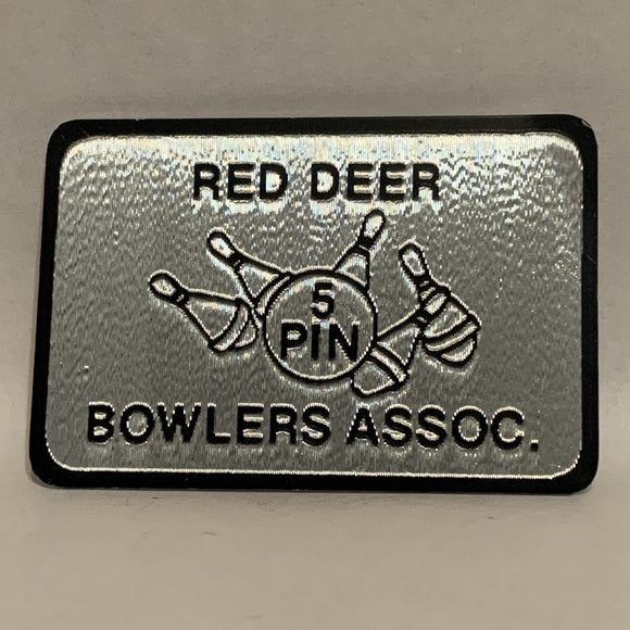 Red Deer 5 Pin Bowlers Association Lapel Hat Pin