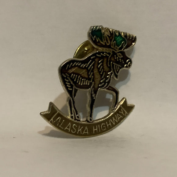 Alaska Highway Moose Lapel Hat Pin