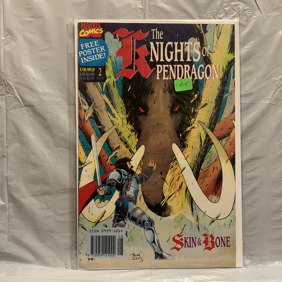 #2 The Knights of Pendragon Skin & Bone Marvel Comics BL 8977