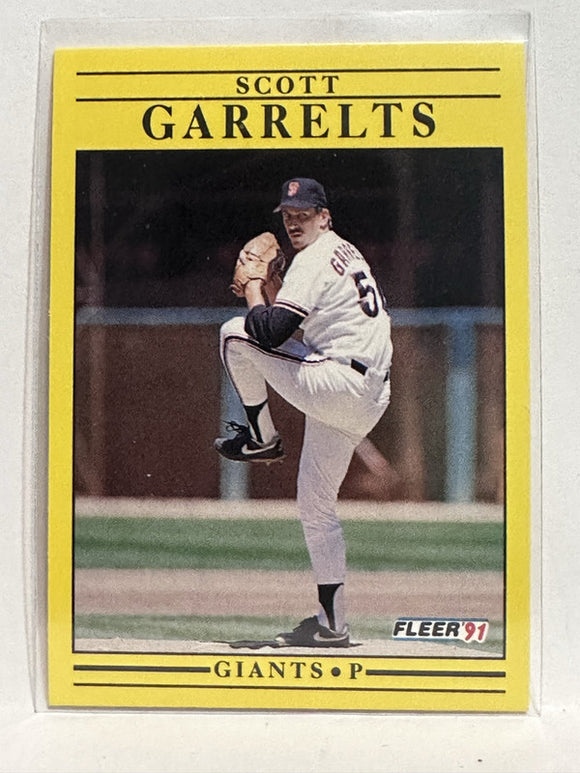#262 Scott Garrelts San Francisco Giants 1991 Fleer Baseball Card