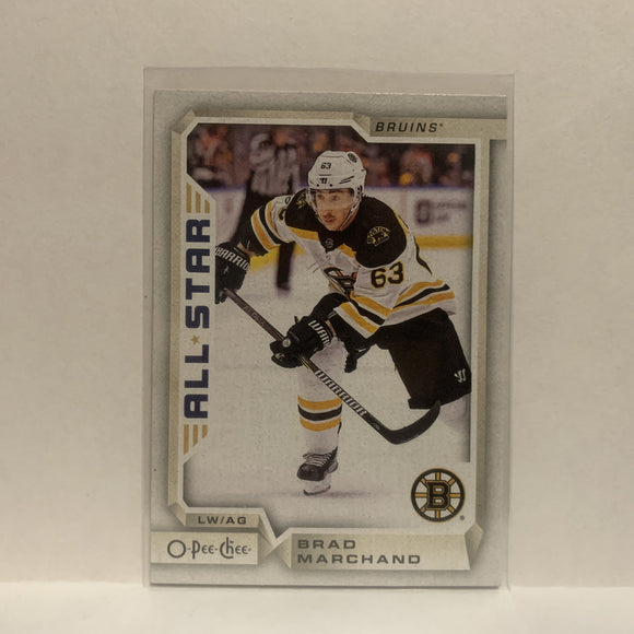 #70 Brad Marchand Boston Bruins 2018-19 O-Pee-Chee Hockey Card JP