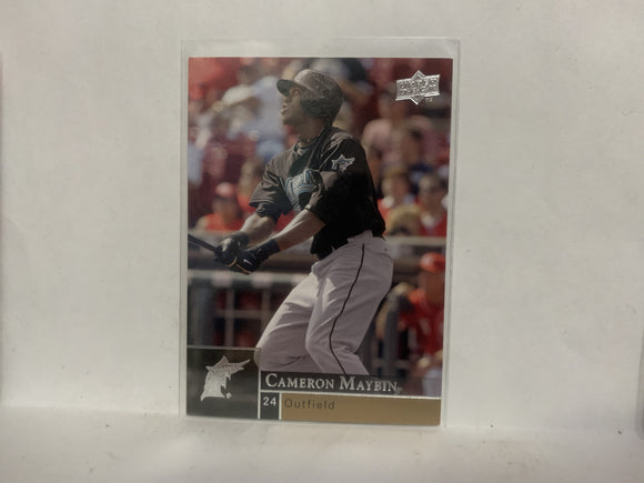 #655 Cameron Maybin Florida Marlins 2009 Upper Deck Series 2 Baseball Card NN