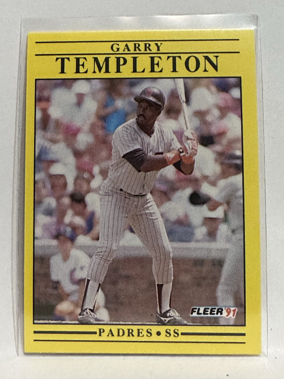 #546 Garry Templeton San Diego Padres 1991 Fleer Baseball Card