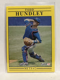 #150 Todd Hundley New York Mets 1991 Fleer Baseball Card