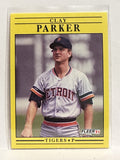 #346 Clay Parker Detroit Tigers 1991 Fleer Baseball Card