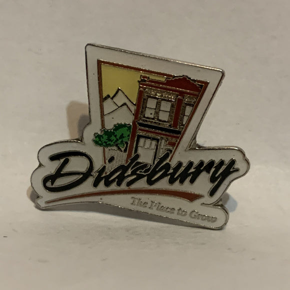 Didsbury Alberta The Place to Grow Logo Lapel Hat Pin