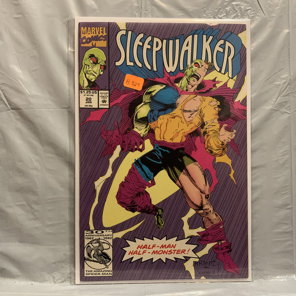 #20 Sleepwalker Half-Man Half-Monster Marvel Comics BM 9005