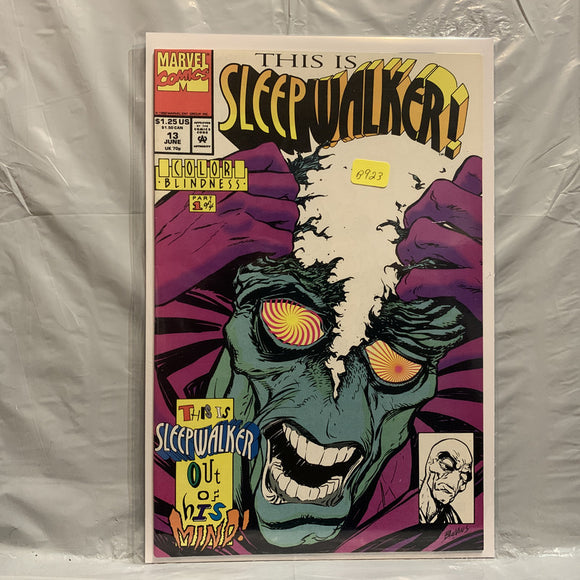 #13 This is Sleepwalker Color Blindness Part 1 Marvel Comics BM 9009