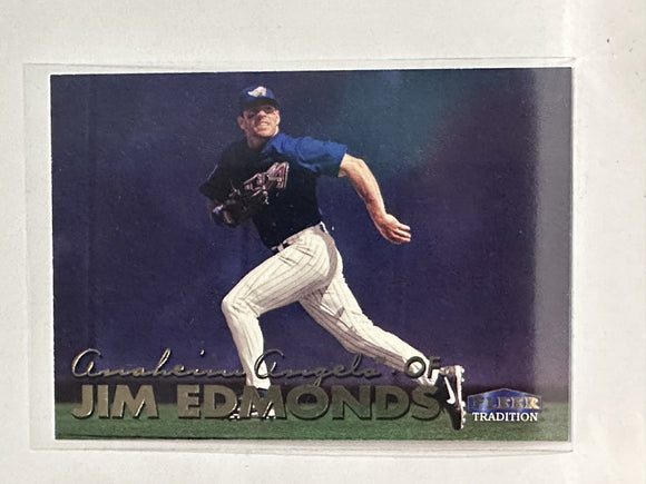#80 Jim Edmonds Los Angeles Angels 1999 Fleer Tradition Baseball Card