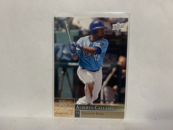 #683 Alberto Callaspo Kansas City Royals 2009 Upper Deck Series 2 Baseball Card NN