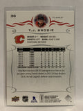 #30 T.J. Brodie Calgary Flames 2018-19 Upper Deck Series One Hockey Card