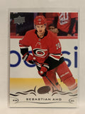#35 Sebastian Aho Carolina Hurricanes 2018-19 Upper Deck Series One Hockey Card