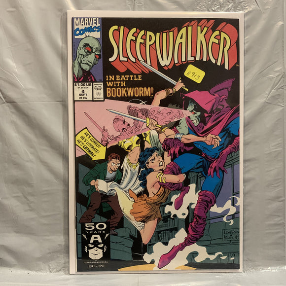 #4 Sleepwalker In Battle with Bookworm Marvel Comics BM 9016