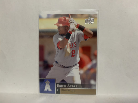 #686 Erick Aybar Los Angeles Angels 2009 Upper Deck Series 2 Baseball Card NO