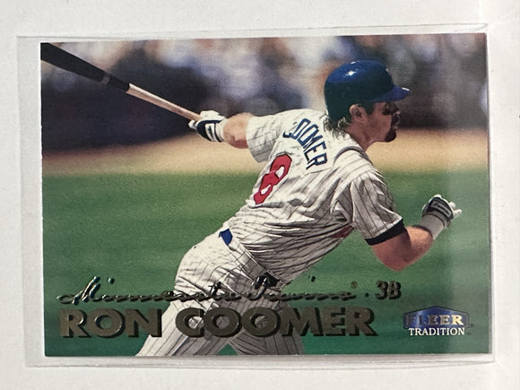 #88 Ron Coomer Minnesota Twins 1999 Fleer Tradition Baseball Card