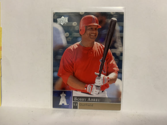 #688 Bobby Abreu Los Angeles Angels 2009 Upper Deck Series 2 Baseball Card NO
