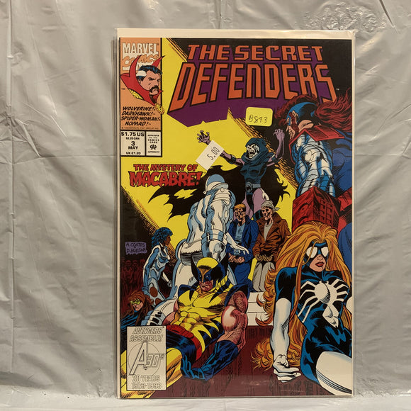 #3 The Secret Defenders The Mystery of Macabre Marvel Comics BM 9026