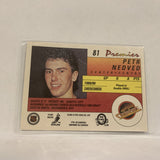 #81 Petr Nedved Vancouver Canucks  1991-92 Premier O-Pee-Chee Hockey Card AM