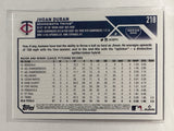 #218 Jhoan Duran Minnesota Twins 2023 Topps Series One Baseball Card