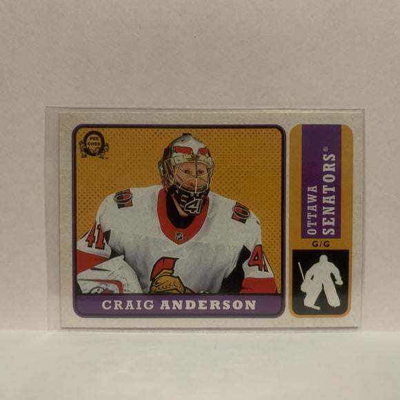 #426 Craig Anderson Ottawa Senators 2018-19 O-Pee-Chee Hockey Card JQ