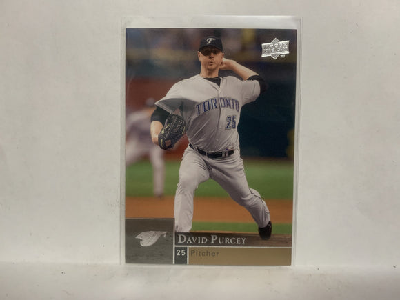 #923 David Purcey Toronto Blue Jays 2009 Upper Deck Series 2 Baseball Card NO