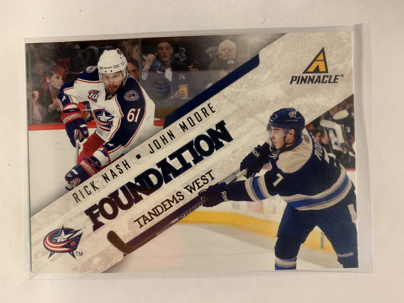 #4 Rick Nash John Moore Foundation Tandems West Columbus Blue Jackets 2011-12 Pinnacle Hockey Card  NHL