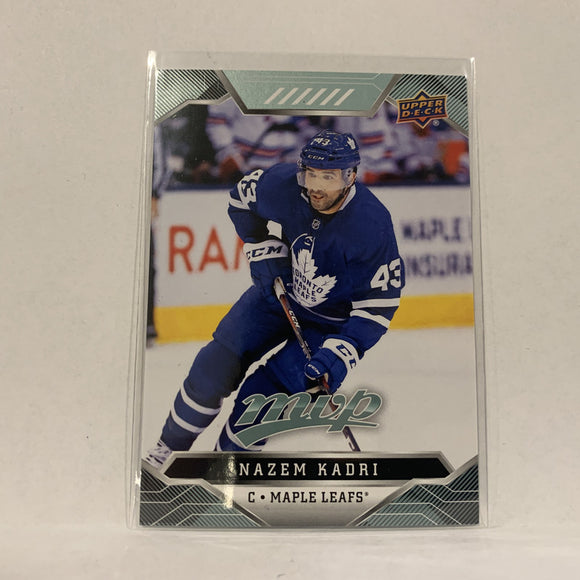 #183 Nazem Kadri Toronto Maple Leafs  2019-20 UD MVP Hockey Card AN