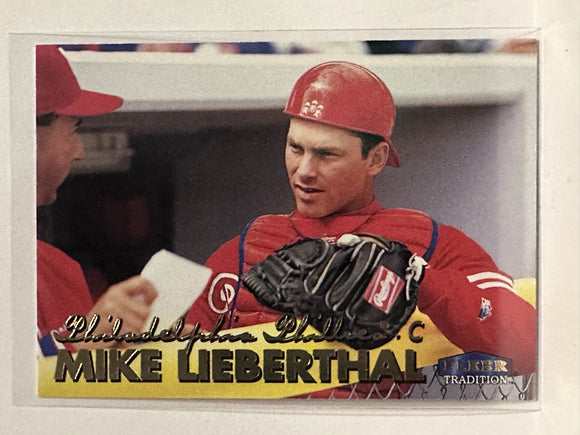 #537 Mike Lieberthal Philadelphia Phillies 1999 Fleer Tradition Baseball Card