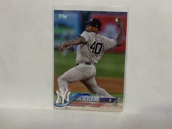 #303 Luis Severino New York Yankees 2018 Topps Series 1 Baseball Card NO