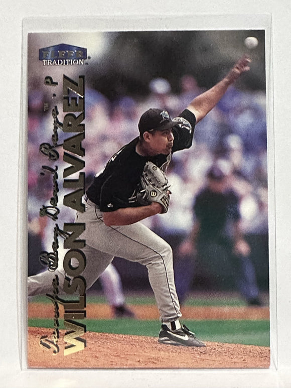 #339 Wilson Alvarez Tampa Bays Rays 1999 Fleer Tradition Baseball Card