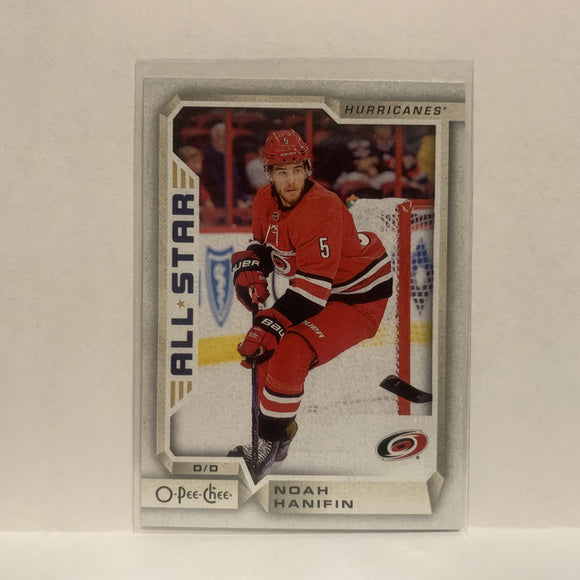 #375 Noah Hanifin Carolina Hurricanes All Stars 2018-19 O-Pee-Chee Hockey Card JQ