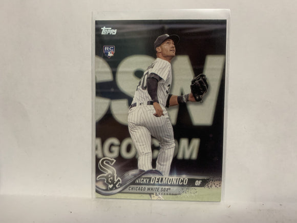 #306 Nicky Delmonico Rookie Chicago White Sox 2018 Topps Series 1 Baseball Card NP